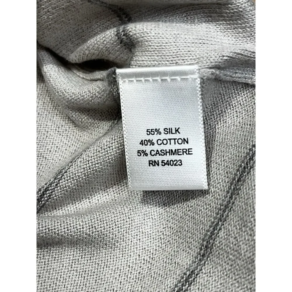 Banana Republic Luxury Blend Men's Sweater Sz Large V Neck Silk Cotton‎ Cashmere
